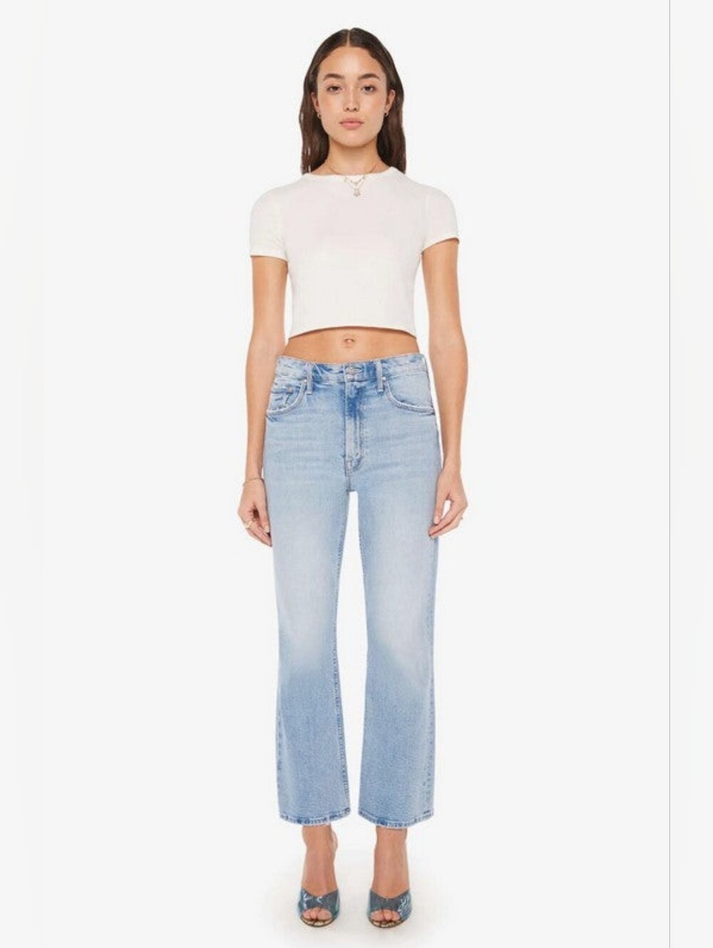 Mother Superior The Scooter Ankle Jeans Don't Be a Square Denim Size 27